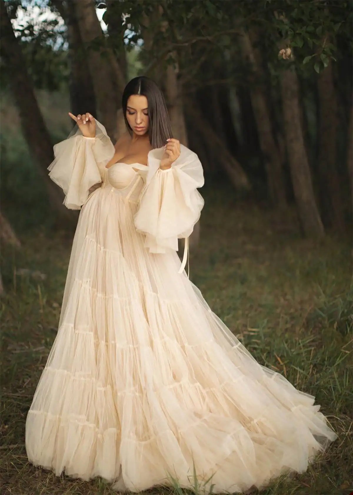 Gorgeous Tulle Maternity Dress