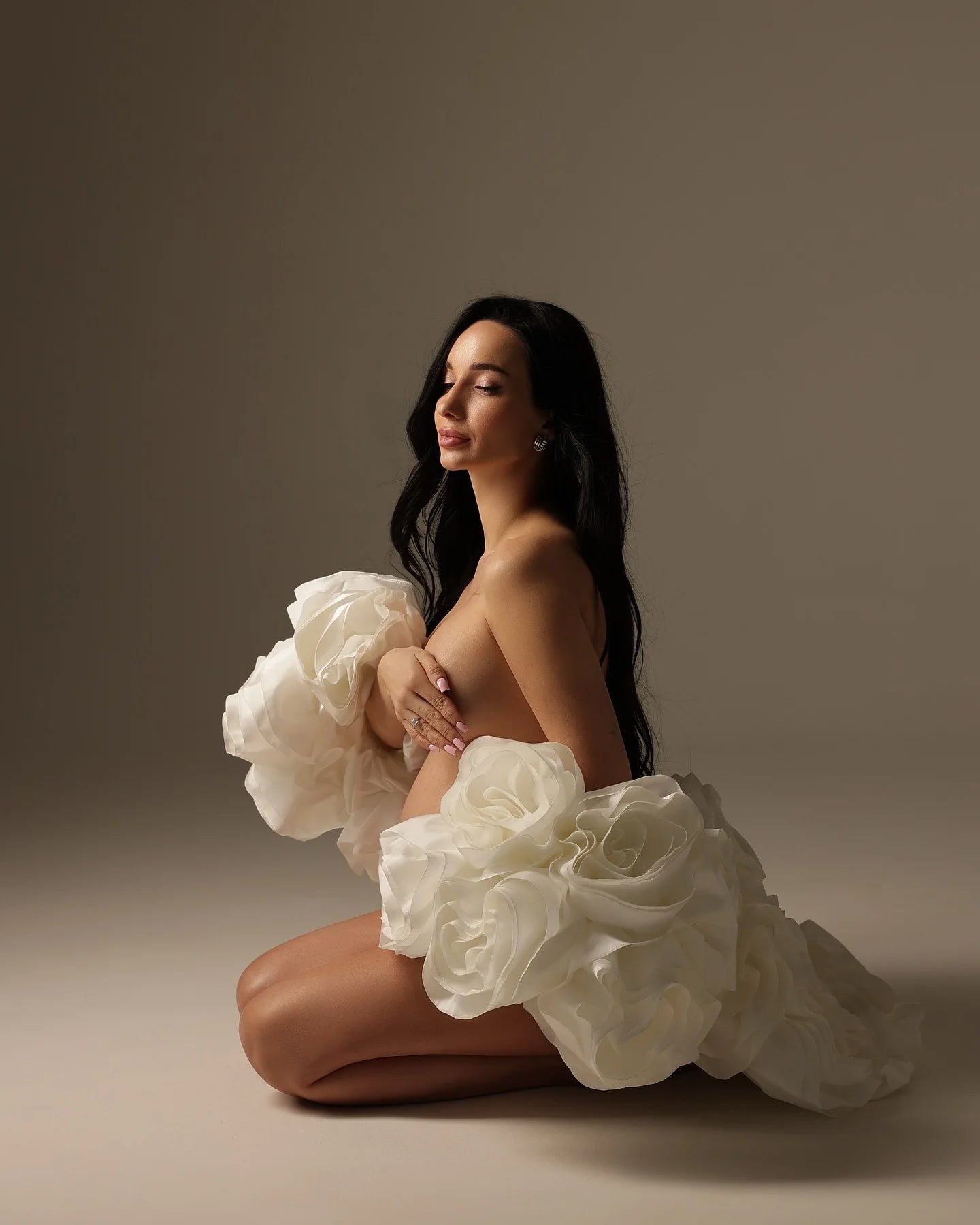 Maternity Rose Cape - Floral Wedding Cape