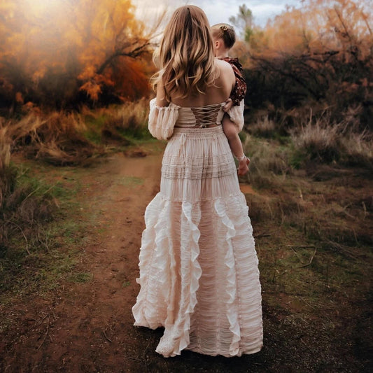 Maternity Dress For Photoshoot - Summer Dress - Tulle Set