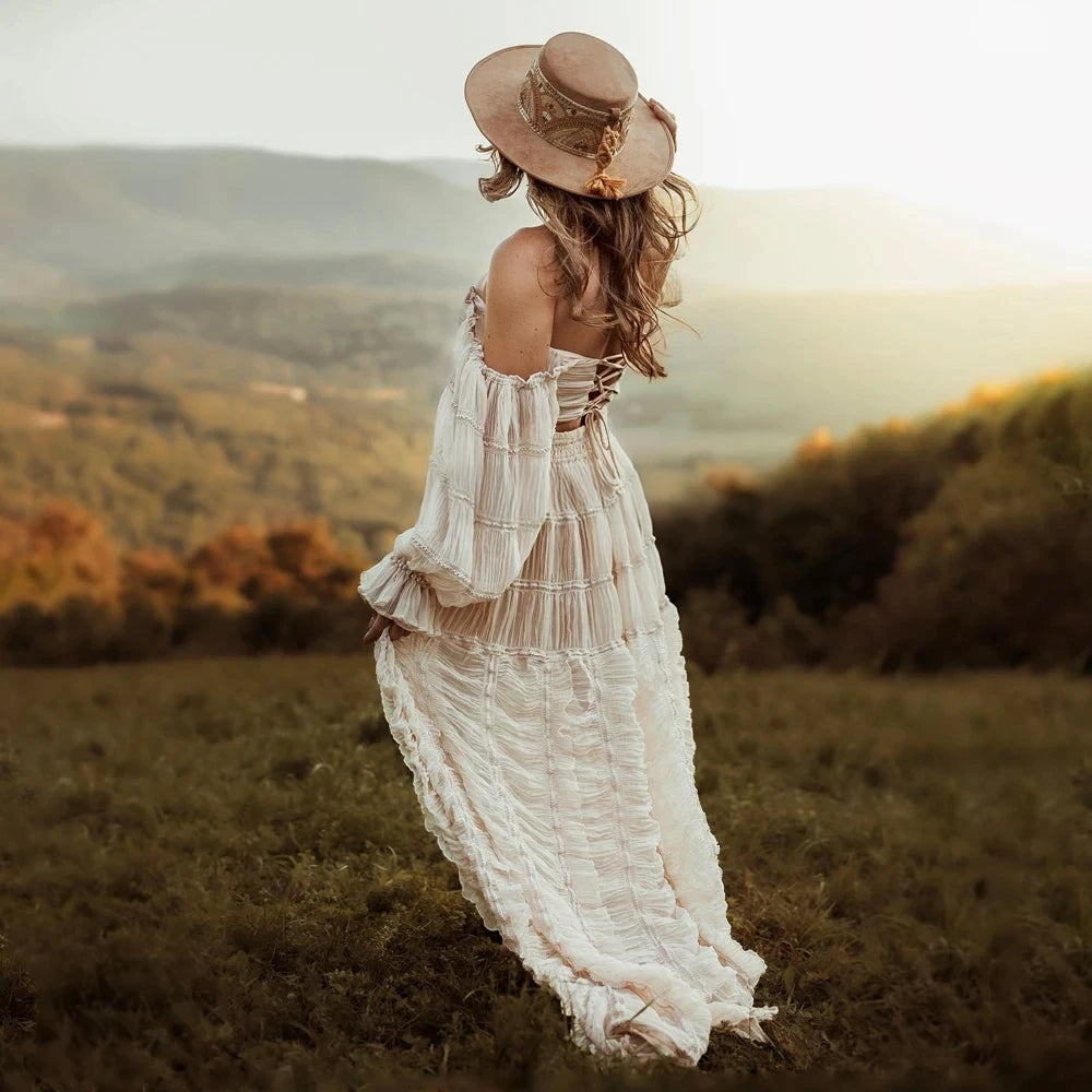 Maternity Dress For Photoshoot - Summer Dress - Tulle Set