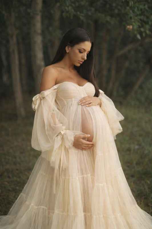 Gorgeous Tulle Maternity Dress