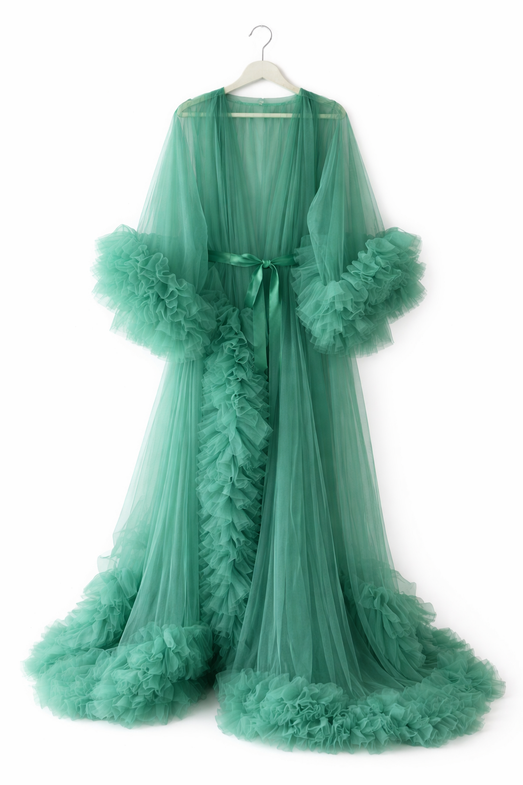 Maternity Fluffy Gown - Long Sleeves