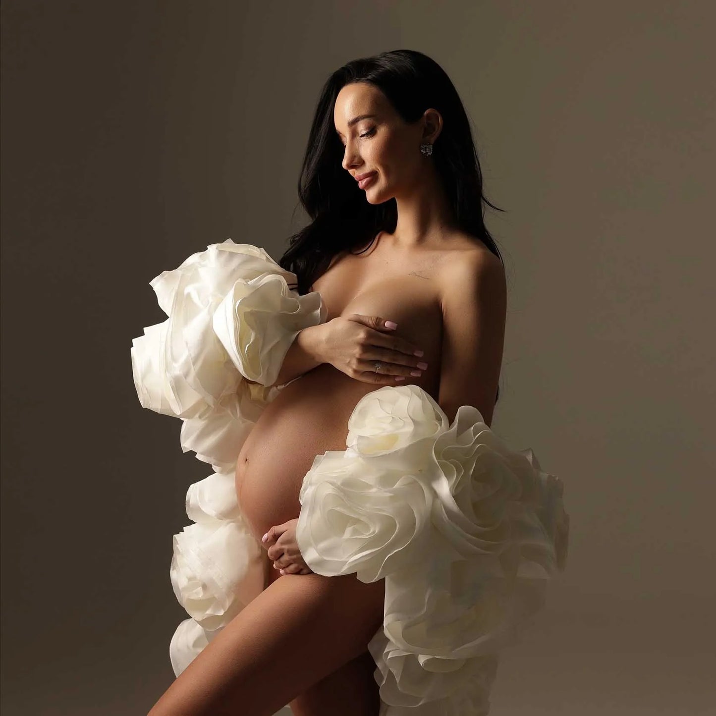 Maternity Rose Cape - Floral Wedding Cape