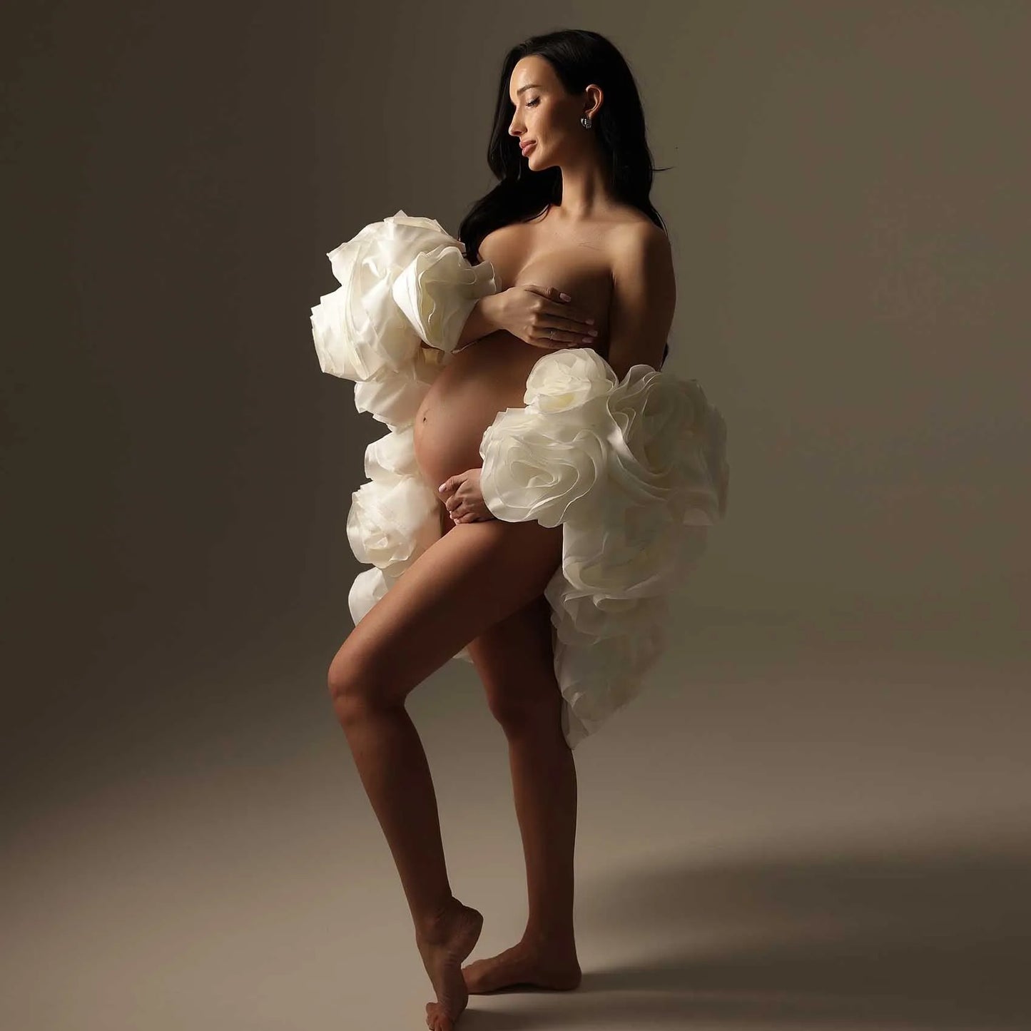 Maternity Rose Cape - Floral Wedding Cape