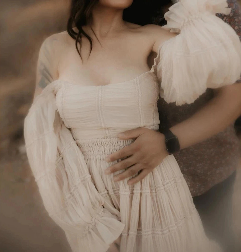 Maternity Dress For Photoshoot - Summer Dress - Tulle Set